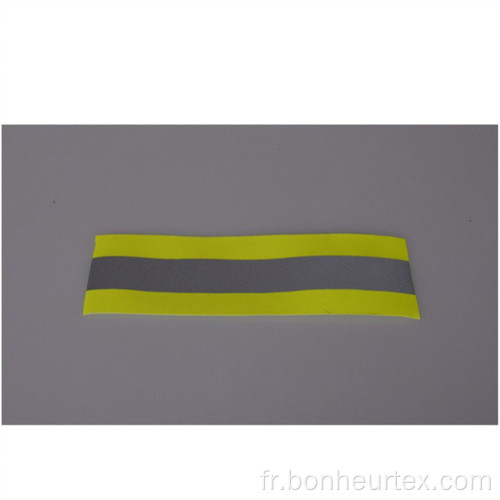 Ruban en tissu ignifuge jaune citron vert fluorescent